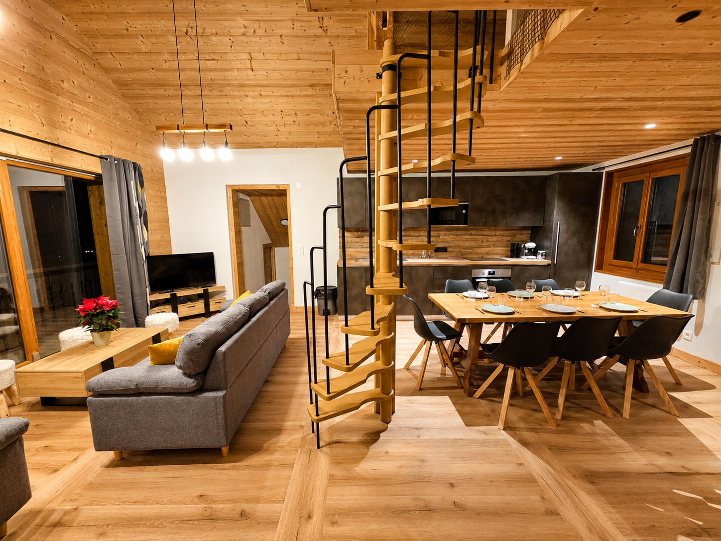Photo - Accueil chalet sejour cuisine vue 1